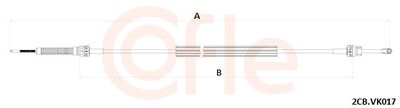 Cable Pull, manual transmission COFLE 2CB.VK017