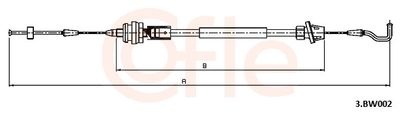 Accelerator Cable COFLE 3.BW002