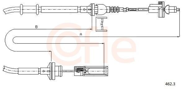 COFLE 462.3 Cable Pull, clutch control
