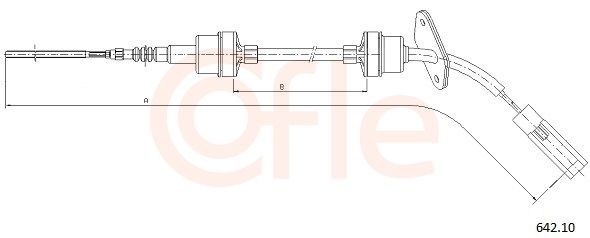 COFLE 642.10 Cable Pull, clutch control
