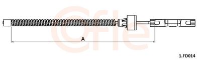 Cable Pull, parking brake COFLE 92.1.FD014