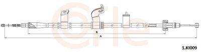 Cable Pull, parking brake COFLE 92.1.KI009