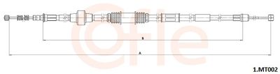 Cable Pull, parking brake COFLE 92.1.MT002