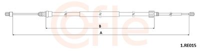 Cable Pull, parking brake COFLE 92.1.RE015