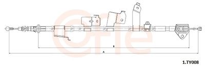 Cable Pull, parking brake COFLE 92.1.TY008