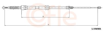 Cable Pull, parking brake COFLE 92.1.VK001