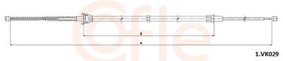 Cable Pull, parking brake COFLE 92.1.VK029