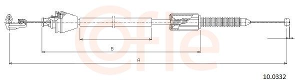 COFLE 92.10.0332 Accelerator Cable