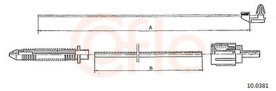 Accelerator Cable COFLE 92.10.0381