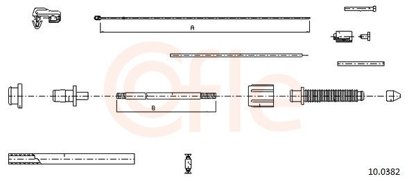COFLE 92.10.0382 Accelerator Cable
