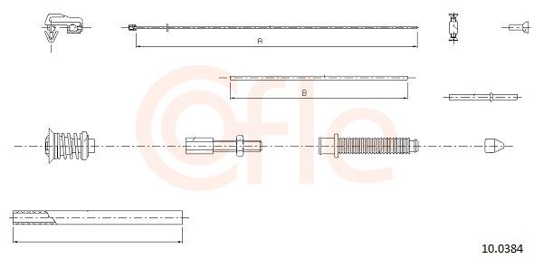 COFLE 92.10.0384 Accelerator Cable