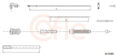 Accelerator Cable COFLE 92.10.0384