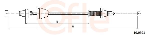 COFLE 92.10.0391 Accelerator Cable