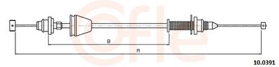 Accelerator Cable COFLE 92.10.0391