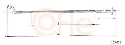Accelerator Cable COFLE 92.10.0651