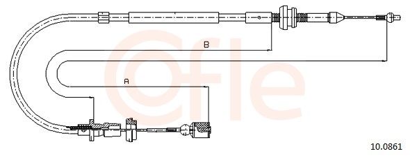 COFLE 92.10.0861 Accelerator Cable