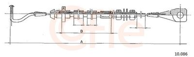 Accelerator Cable COFLE 92.10.086