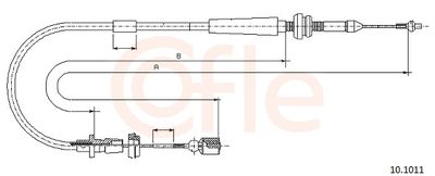 Accelerator Cable COFLE 92.10.1011