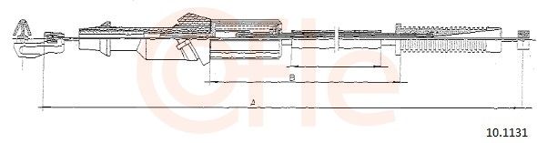 COFLE 92.10.1131 Accelerator Cable