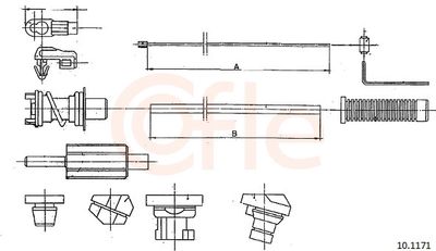 Accelerator Cable COFLE 92.10.1171