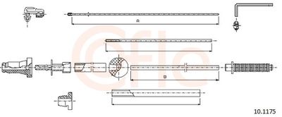 Accelerator Cable COFLE 92.10.1175