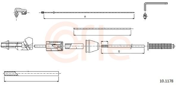 COFLE 92.10.1178 Accelerator Cable