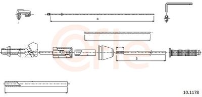 Accelerator Cable COFLE 92.10.1178
