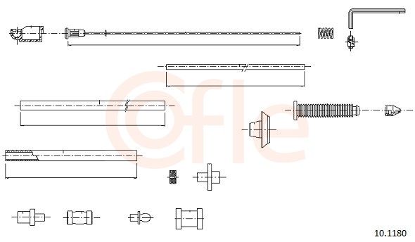 COFLE 92.10.1180 Accelerator Cable