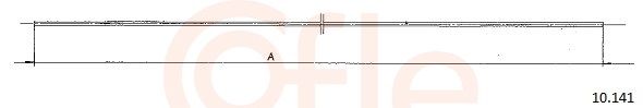 COFLE 92.10.141 Accelerator Cable