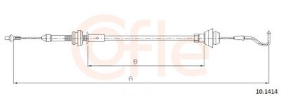 Accelerator Cable COFLE 92.10.1414