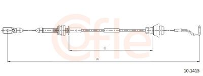 Accelerator Cable COFLE 92.10.1415