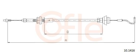 COFLE 92.10.1416 Accelerator Cable