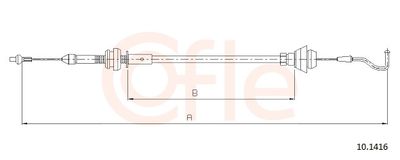 Accelerator Cable COFLE 92.10.1416