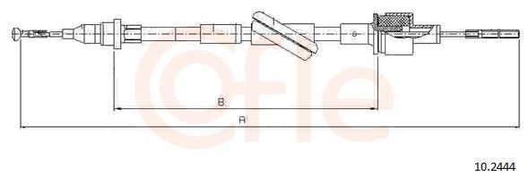 COFLE 92.10.2444 Cable Pull, clutch control