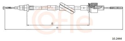 Cable Pull, clutch control COFLE 92.10.2444