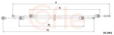 Cable Pull, manual transmission COFLE 92.10.2461