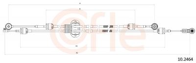 Cable Pull, manual transmission COFLE 92.10.2464
