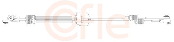 COFLE 92.10.2468 Cable Pull, manual transmission
