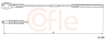 Cable Pull, clutch control COFLE 92.10.304