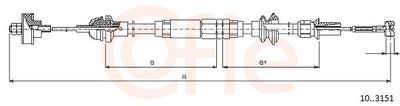 Cable Pull, clutch control COFLE 92.10.3151
