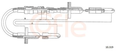 Cable Pull, clutch control COFLE 92.10.319