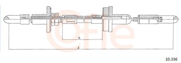 COFLE 92.10.336 Cable Pull, clutch control