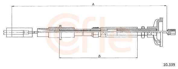 COFLE 92.10.339 Cable Pull, clutch control