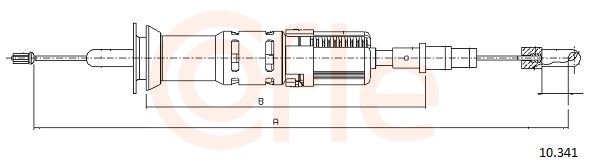 COFLE 92.10.341 Cable Pull, clutch control