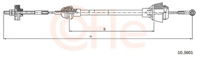 Cable Pull, clutch control COFLE 92.10.3601
