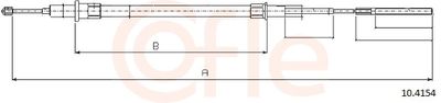 Cable Pull, parking brake COFLE 92.10.4154