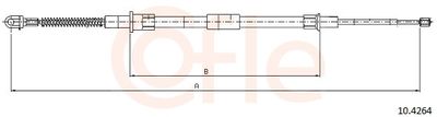 Cable Pull, parking brake COFLE 92.10.4264