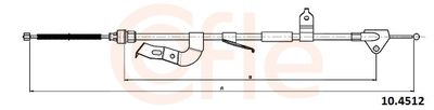Cable Pull, parking brake COFLE 92.10.4512