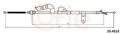 Cable Pull, parking brake COFLE 92.10.4513