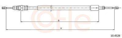 Cable Pull, parking brake COFLE 92.10.4526